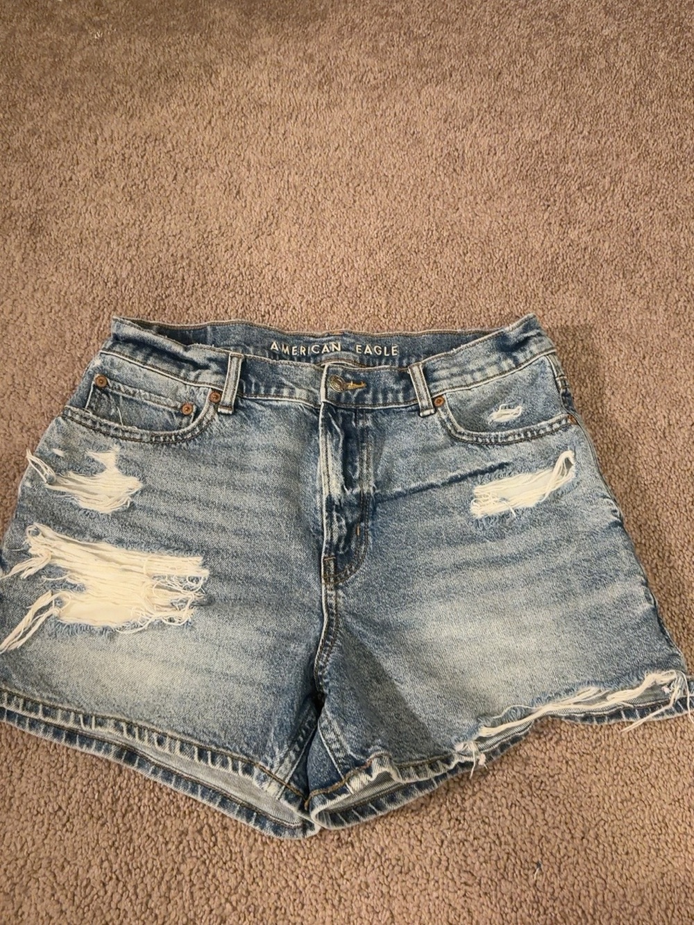 American Eagle Women’s Distressed Denim Shorts Size 8